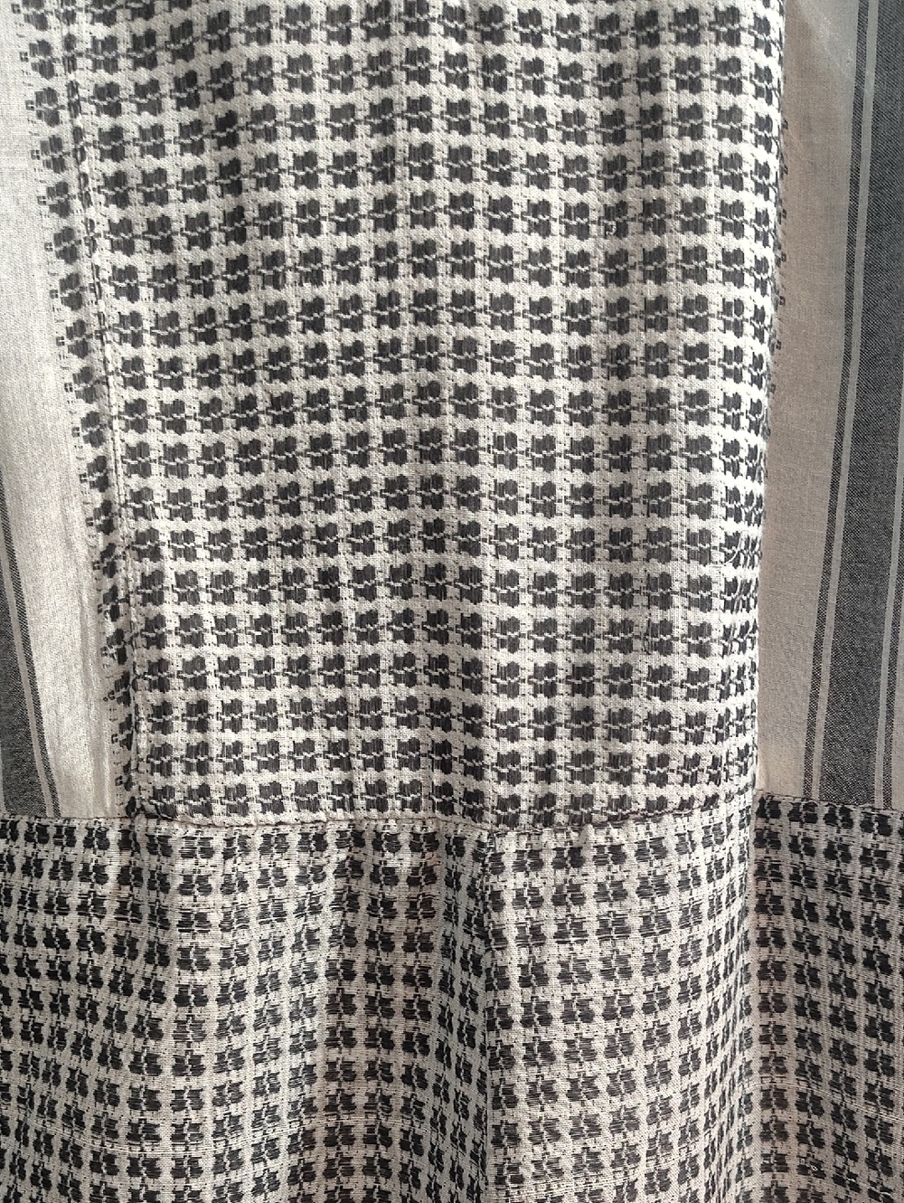 Angie  Cotton Black and White Keffiyeh Patterned Halter Romper Playsuit - Picture 3 of 6